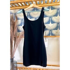 Revolve Privacy Please Black Scoop Neck Mini Dress